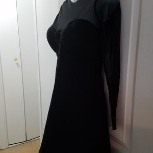 Sexy little black cocktail dress from Acne